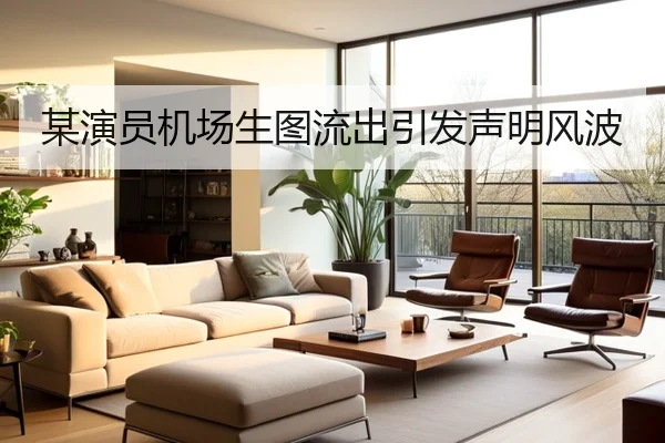 某演员机场生图流出引发声明风波